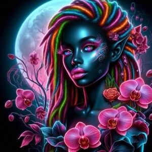 Night Goddess Lexii DIY 5D Full Round Drill Diamond Painting